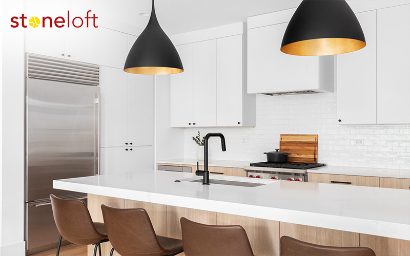 Quartz kitchen countertop from Stone Loft